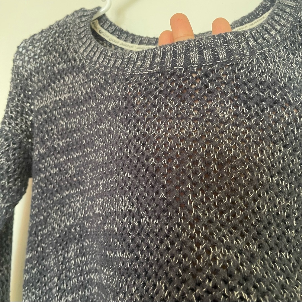 Roxy Knitted Pullover Cropped Sweater Small High … - image 8